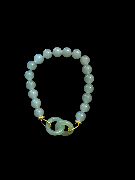 Jade Circle Loop bracelet